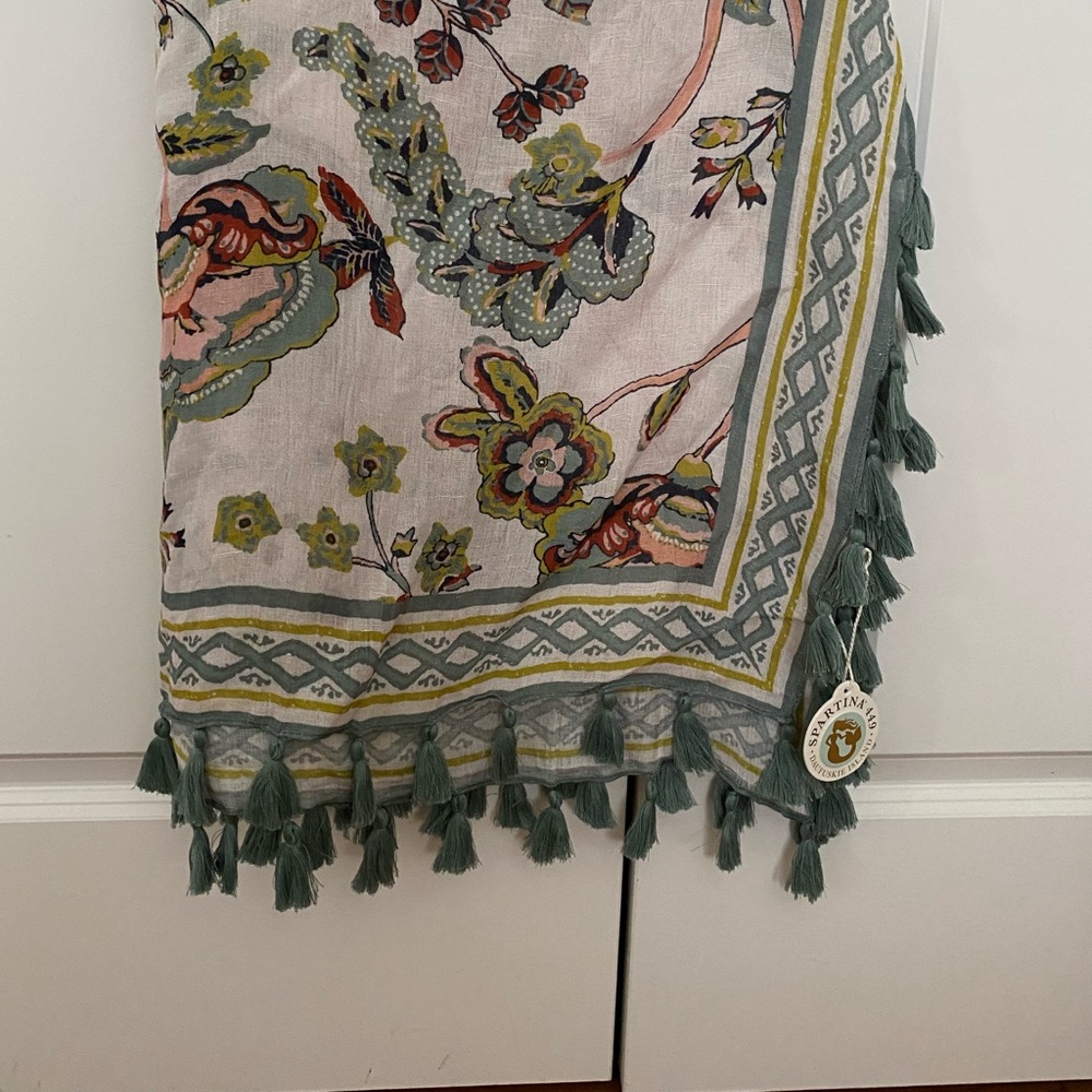 NWT. Photo 1 and 2 both large Spartina scarfs. Photo 3 Spartina topper OS